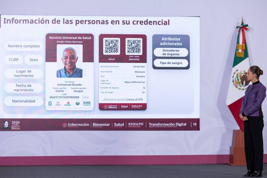 Gobierno de M&eacute;xico presenta la credencial del Servicio Universal de Salud