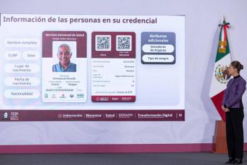 Gobierno de M&eacute;xico presenta la credencial del Servicio Universal de Salud
