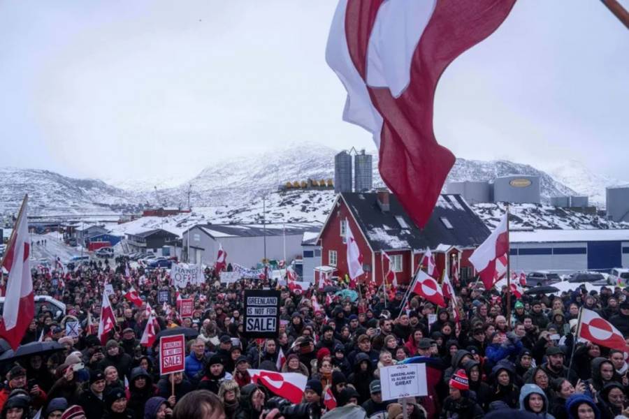 Trump llega a Davos entre protestas y crisis por Groenlandia