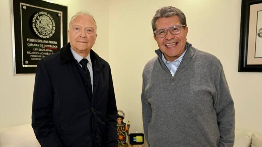 Monreal recibe a Gertz Manero en la Comisi&oacute;n Permanente por su ratificaci&oacute;n como embajador
