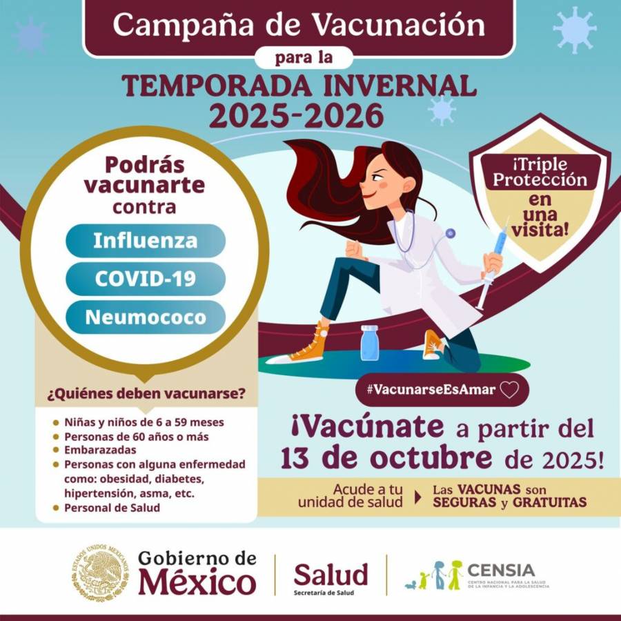 Secretar&iacute;a de Salud instala m&oacute;dulos adicionales de vacunaci&oacute;n en La Paz y Los Cabos para temporada invernal
