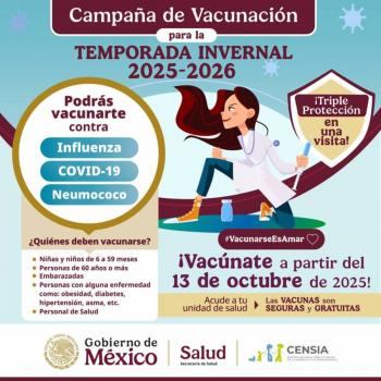 Secretar&iacute;a de Salud instala m&oacute;dulos adicionales de vacunaci&oacute;n en La Paz y Los Cabos para temporada invernal