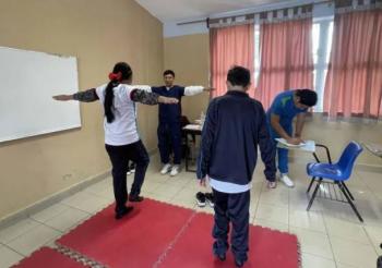Estudiantes de la UP Santa Rosa realizan valoraciones posturales en telesecundaria de La Monja