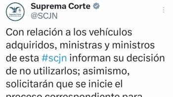 Corte da marcha atr&aacute;s y devuelve camionetas 