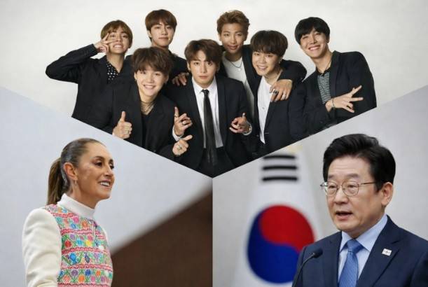 La fiebre por BTS impulsa a Sheinbaum a llamar su par surcoreano para pedir m&aacute;s fechas