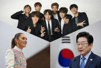 La fiebre por BTS impulsa a Sheinbaum a llamar su par surcoreano para pedir m&aacute;s fechas