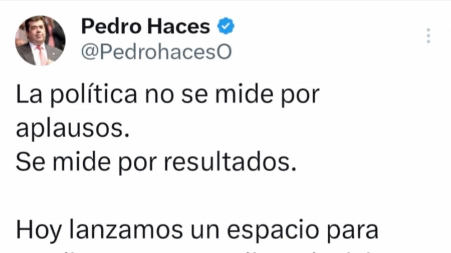 Pedro Haces lanza plataforma para transparentar su labor legislativa