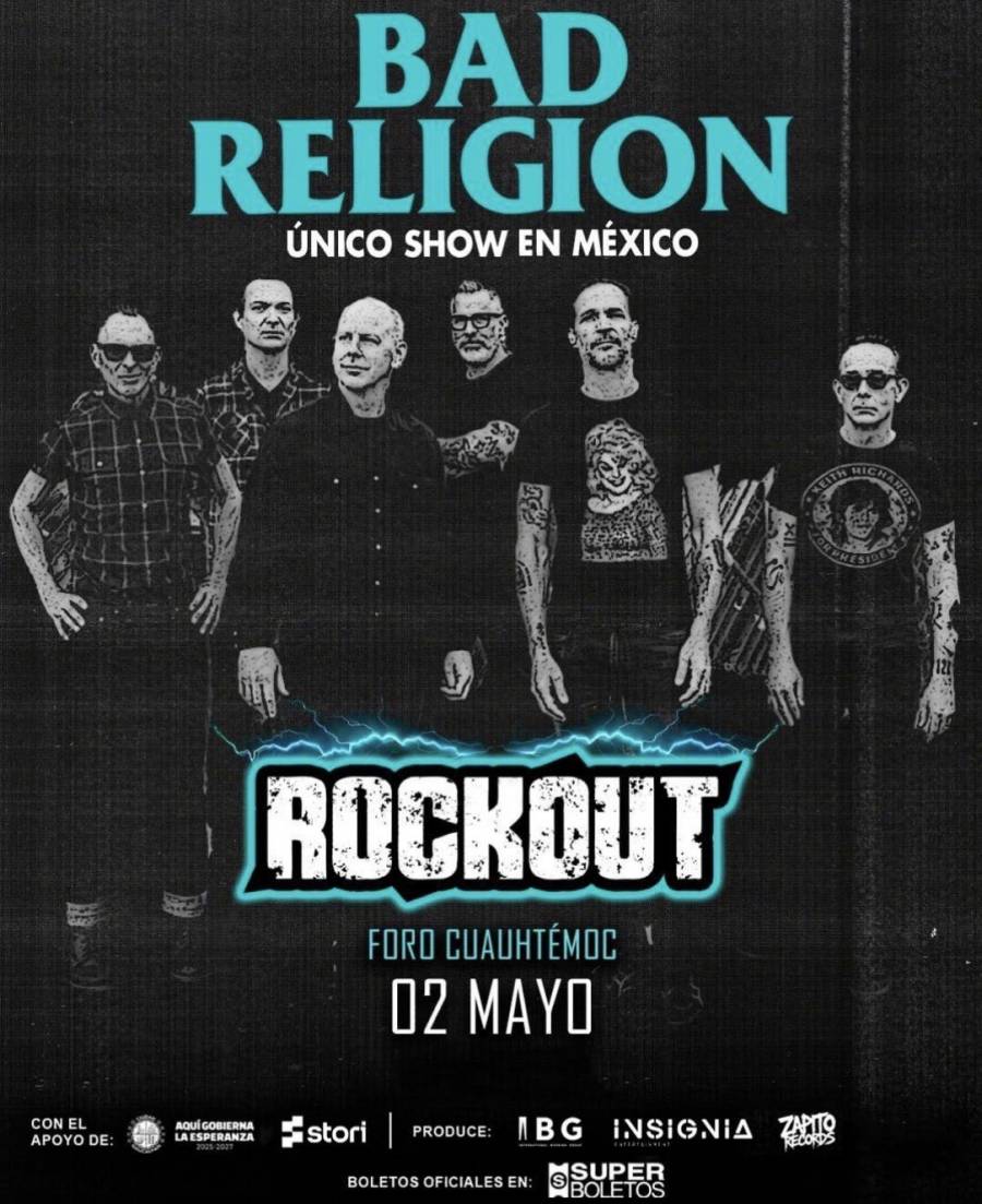 EL FESTIVAL ROCKOUT MÉXICO SUMA EN CDMX A BAD RELIGION: LA BANDA QUE CONVIRTIÓ EL PUNK EN IDEOLOGÍA