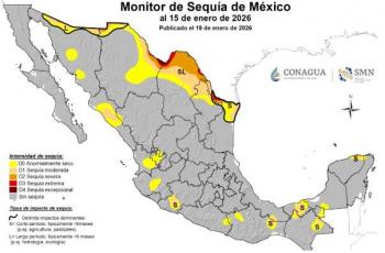Lluvias de enero reducen la sequ&iacute;a en varias regiones de M&eacute;xico