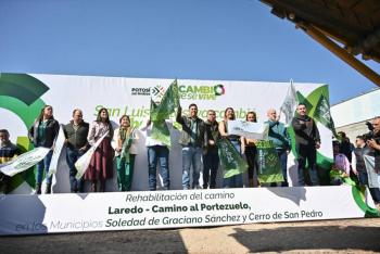 Ricardo Gallardo da inicio a la modernizaci&oacute;n vial en Soledad y Cerro de San Pedro