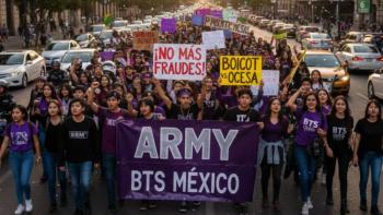Fans de BTS en M&eacute;xico convocan marcha contra Ticketmaster y Ocesa por venta de boletos