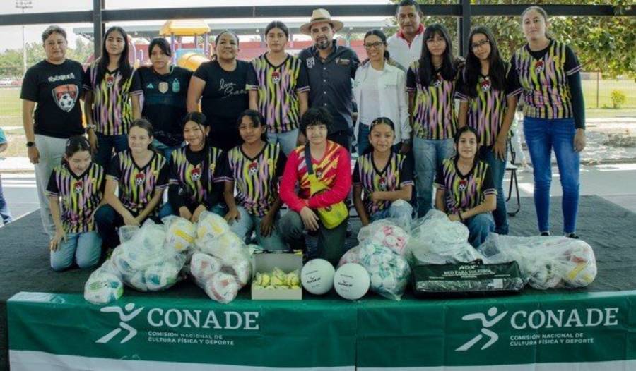CONADE entrega material deportivo en Yautepec, Morelos, como parte de estrategia de atención a causas