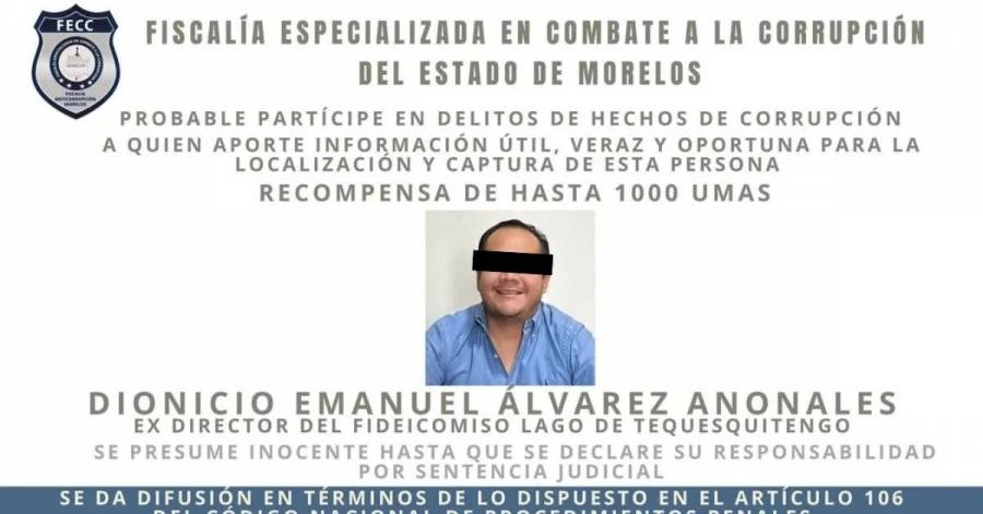 Detienen a exdirector del Fideicomiso Lago de Tequesquitengo por peculado y corrupción