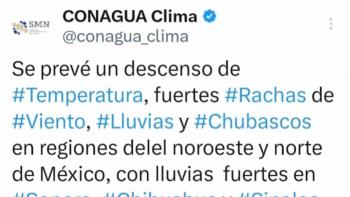 Autoridades refuerzan acciones preventivas ante descenso de temperaturas en el pa&iacute;s a partir de hoy