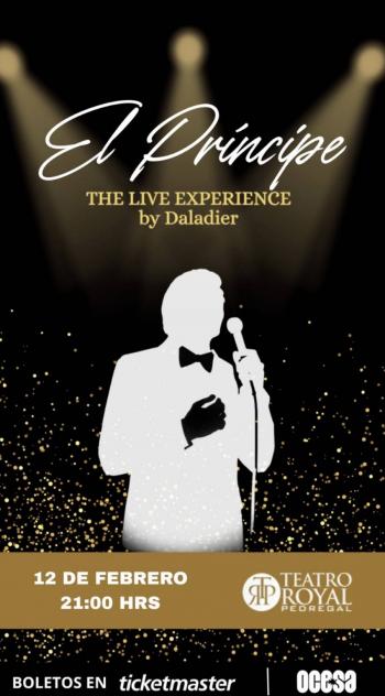EL PR&Iacute;NCIPE “THE LIVE EXPERIENCE” REVIVE EL LEGADO DE JOS&Eacute; JOS&Eacute; EN EL TEATRO ROYAL PEDREGAL