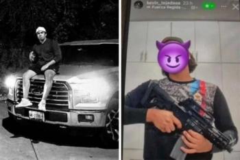 Hijo de mando policial en Oaxaca genera pol&eacute;mica por exhibici&oacute;n de armas y veh&iacute;culos de lujo