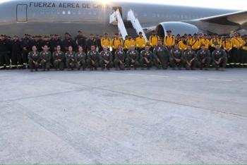 Brigada mexicana concluye misi&oacute;n en Chile tras combatir incendios forestales
