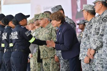 Refuerzan seguridad en el Estado de M&eacute;xico con nuevos polic&iacute;as, patrullas y armamento