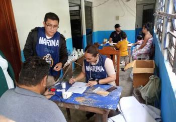 Armada de M&eacute;xico brinda atenci&oacute;n m&eacute;dica en comunidades rurales de Tabasco