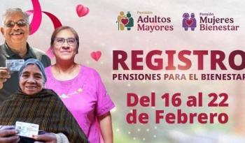 Secretar&iacute;a de Bienestar inicia registro para pensiones de adultos mayores y mujeres