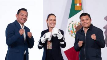 Sheinbaum se pone los guantes y lanza programa “Boxeando por la Paz”