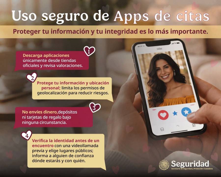 SSPC emite recomendaciones para uso seguro de apps de citas; hay extorsiones tras recibir fotos &iacute;ntimas