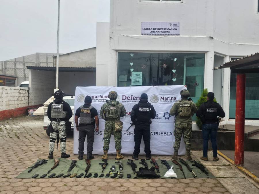 Marina reporta aseguramientos tras cateo en El Paredón, Puebla