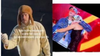Bad Bunny sorprende a fan que lo contrat&oacute; para sus XV a&ntilde;os durante concierto en Argentina