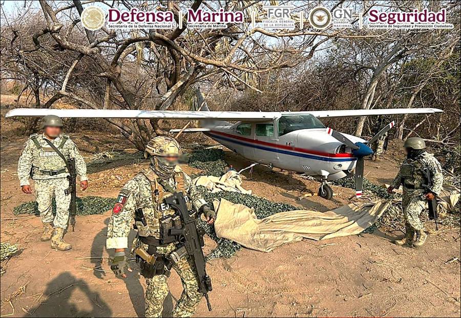 Aseguran aeronave y cargamento de cocaína tras operativo federal en Oaxaca