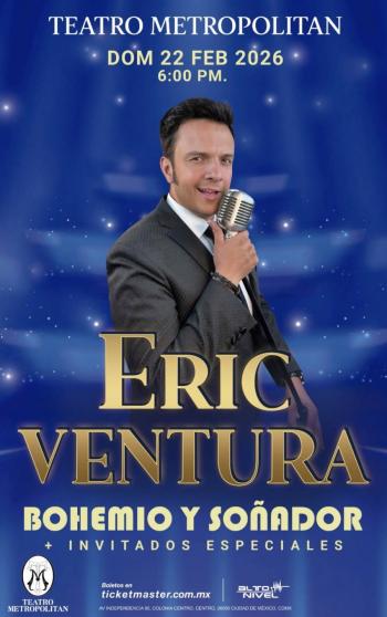 ERIC VENTURA ENCABEZAR&Aacute; UNA NOCHE BOHEMIA Y ROM&Aacute;NTICA EN EL TEATRO METROP&Oacute;LITAN