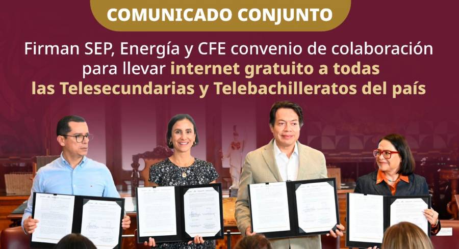 SEP y CFE coordinan esfuerzos para mejorar electricidad y conectividad en Telesecundarias y Telebachilleratos
