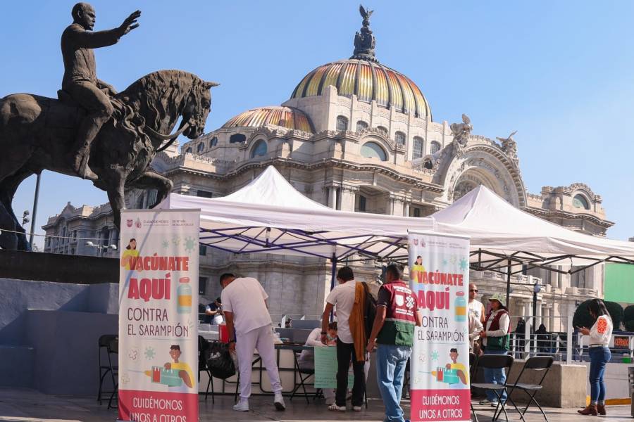 Más de 1.3 millones de personas inoculadas contra el sarampión; abrirán 12 módulos nocturnos: Clara Brugada