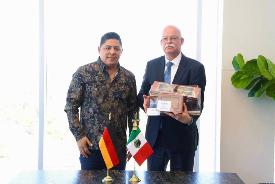 Gobernador de San Luis Potos&iacute; se re&uacute;ne con embajador de Alemania para fortalecer lazos de cooperaci&oacute;n