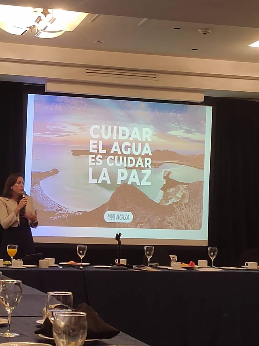 M&aacute;s agua y planeaci&oacute;n h&iacute;drica para La Paz, estrategia de Milena Quiroga y Sheinbaum