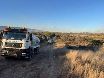 Comisi&oacute;n Estatal del Agua aporta 120 mil litros de agua para combatir incendios en Mexquitic de Carmona