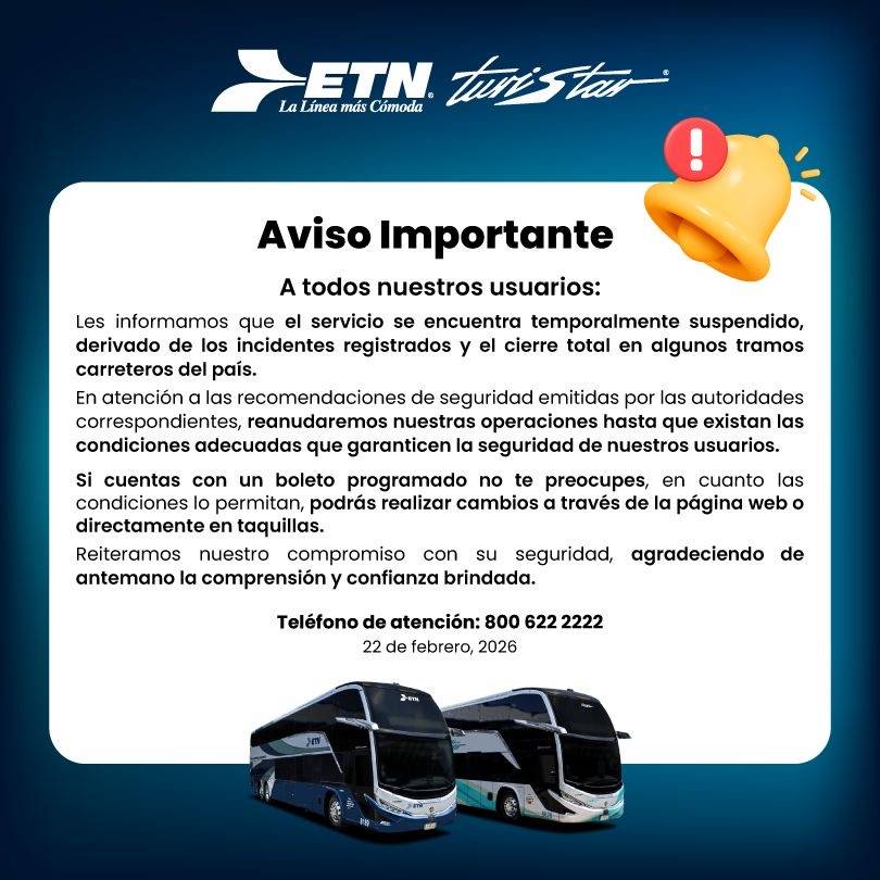 Centrales camioneras cancelan operaciones y vuelos a Guadalajara son desviados