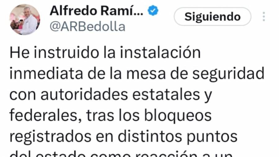 Refuerzan seguridad en Michoac&aacute;n tras bloqueos en distintos puntos del estado: Ram&iacute;rez Bedella