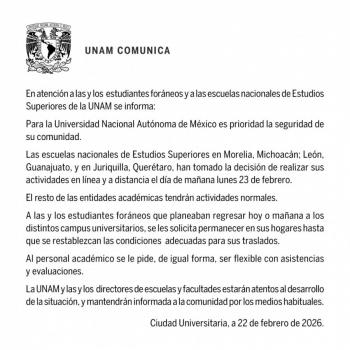 Universidades, escuelas, bancos, INE y partidos pol&iacute;ticos suspenden actividades en estados afectados por violencia