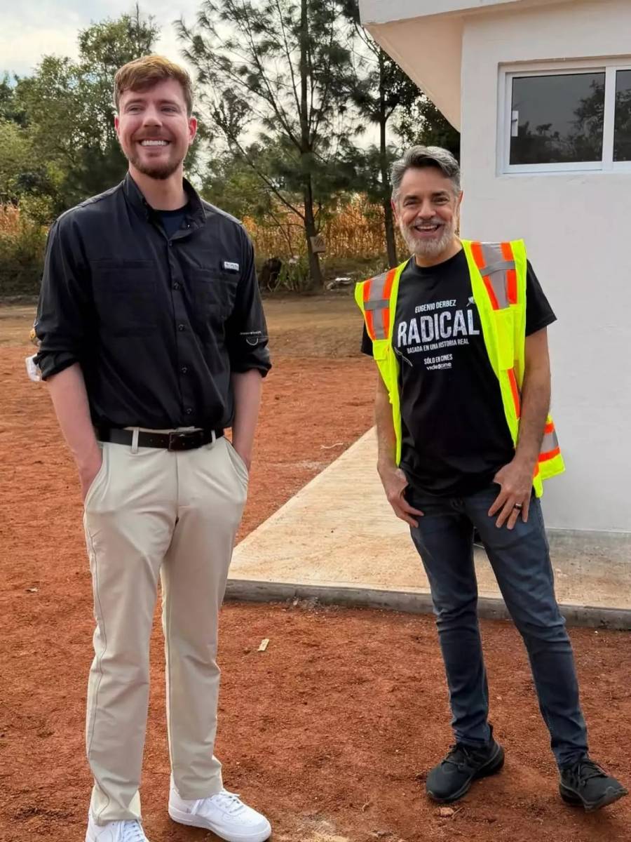 MrBeast y Eugenio Derbez inauguran escuela en Estado de México