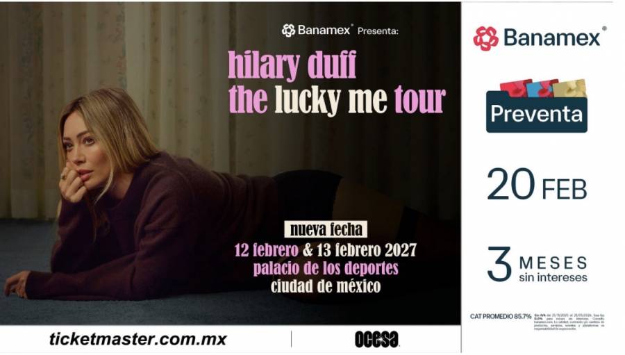 HILARY DUFF AGREGA MÚLTIPLES SHOWS A the lucky me tour DEBIDO A LA INCREÍBLE DEMANDA