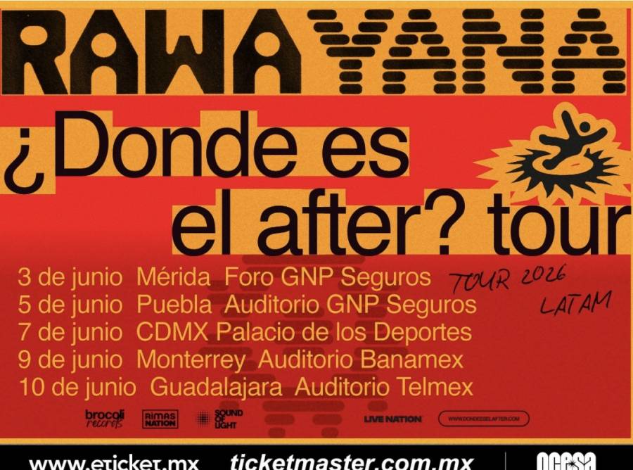 DÓNDE ES EL AFTER? WORLD TOUR DE RAWAYANA LLEGARÁ A ESPAÑA Y LATINOAMÉRICA