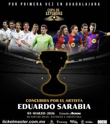 La copa oficial para el hist&oacute;rico partido del Real Madrid y Barcelona en la Copa de Leyendas ser&aacute; concebida por Eduardo Sarabia