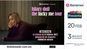 HILARY DUFF AGREGA M&Uacute;LTIPLES SHOWS A the lucky me tour DEBIDO A LA INCRE&Iacute;BLE DEMANDA