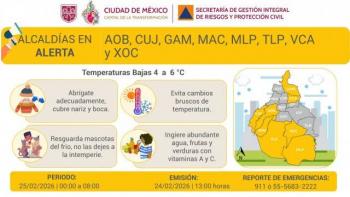Se activa Alerta Amarilla por pron&oacute;stico de temperaturas bajas
