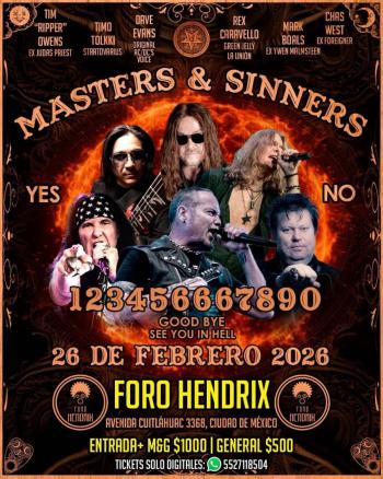 MASTERS AND SINNERS: LEYENDAS VIVAS DEL METAL MUNDIAL SE RE&Uacute;NEN EN FORMATO &Iacute;NTIMO EN FORO HENDRIX