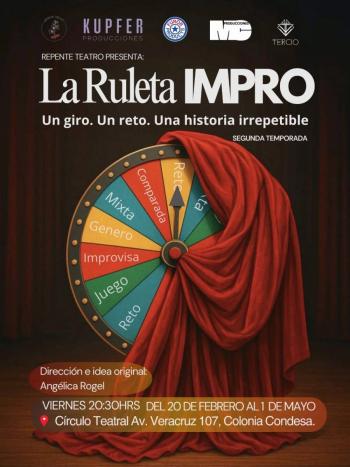 La Ruleta Impro, comandada por Ang&eacute;lica Rogel, estren&oacute; en El C&iacute;rculo Teatral