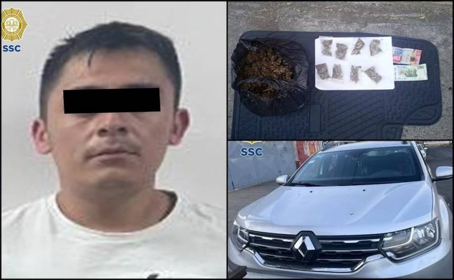 Detienen a presunto ladrón de autopartes con droga en Venustiano Carranza