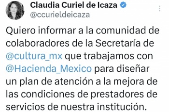 Cultura anuncia regularizaci&oacute;n de pagos y plan para mejorar condiciones laborales tras protestas sindicales