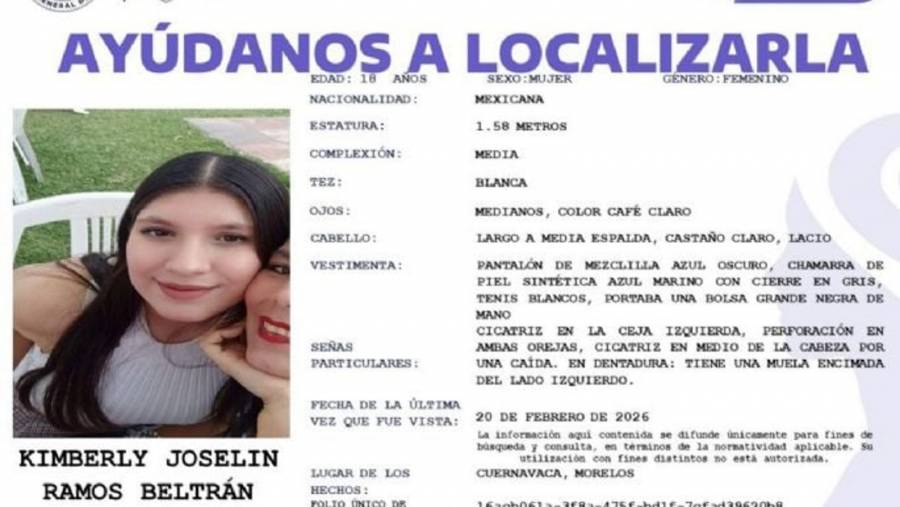 Posible hallazgo sin vida de Kimberly Joselin Ramos en zona boscosa de Chamilpa