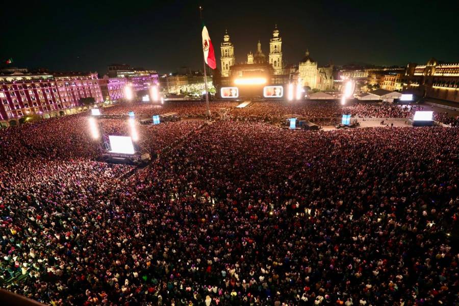 Top ten de mayor asistencia a conciertos en el Z&oacute;calo de la Ciudad de M&eacute;xico